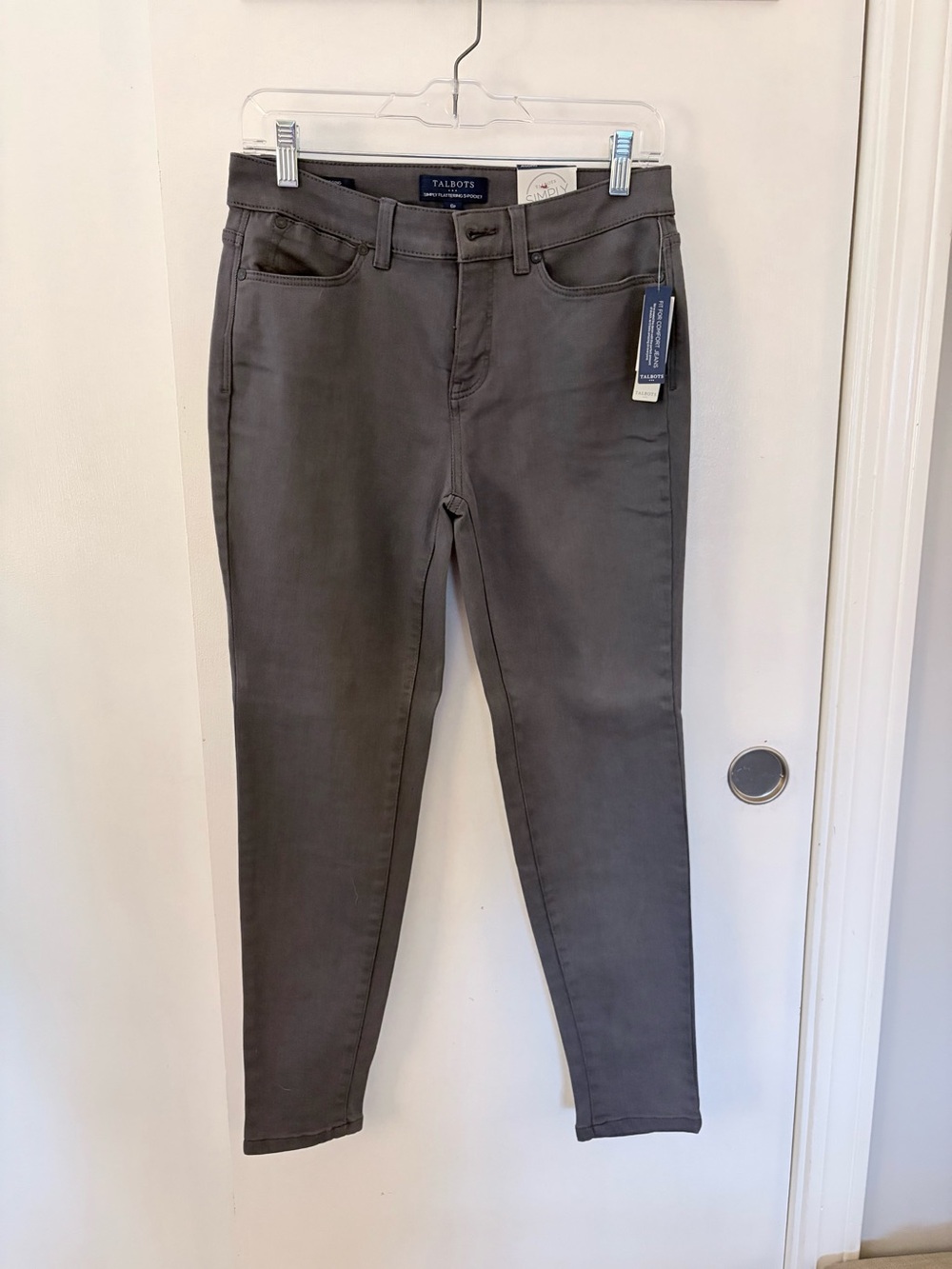 Talbots Women's simply flattering Charcoal Jeggings